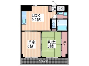 フレア２１三滝の物件間取画像